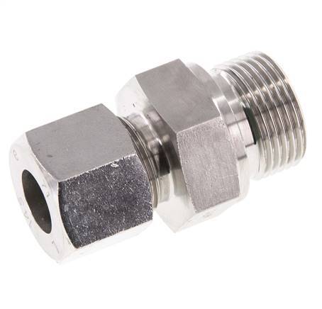 G 3/4'' Male x 14S Stainless steel Straight Cutting Ring with FKM Seal 630 Bar DIN 2353