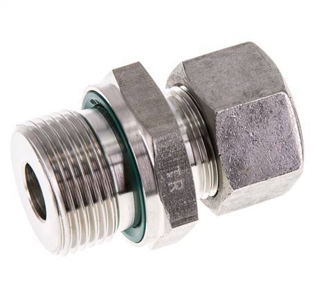 G 3/4'' Male x 15L Stainless steel Straight Cutting Ring with FKM Seal 315 Bar DIN 2353