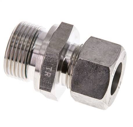 G 3/4'' Male x 15L Stainless steel Straight Cutting Ring with FKM Seal 315 Bar DIN 2353