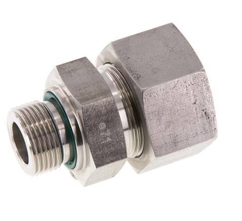 G 3/4'' Male x 25S Stainless steel Straight Cutting Ring with FKM Seal 400 Bar DIN 2353