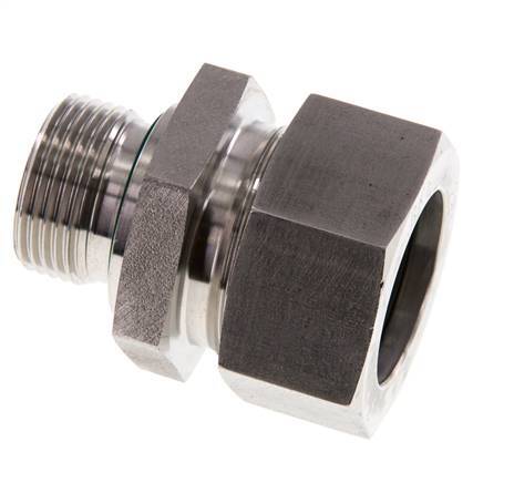 G 3/4'' Male x 28L Stainless steel Straight Cutting Ring with FKM Seal 160 Bar DIN 2353