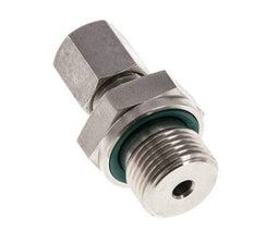 G 3/8'' Male x 6L Stainless steel Straight Cutting Ring with FKM Seal 315 Bar DIN 2353