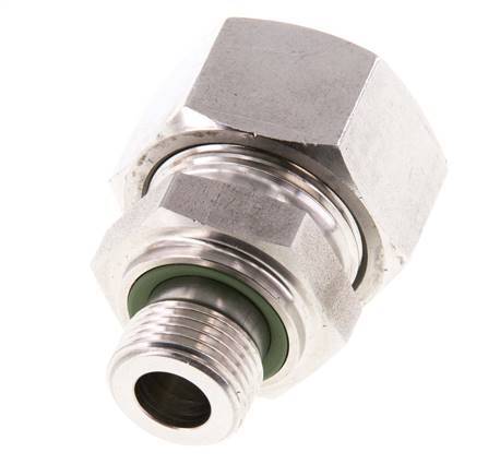 G 3/8'' Male x 18L Stainless steel Straight Cutting Ring with FKM Seal 315 Bar DIN 2353