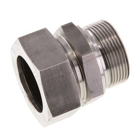 G 1 1/2'' Male x 42L Stainless steel Straight Cutting Ring with FKM Seal 160 Bar DIN 2353