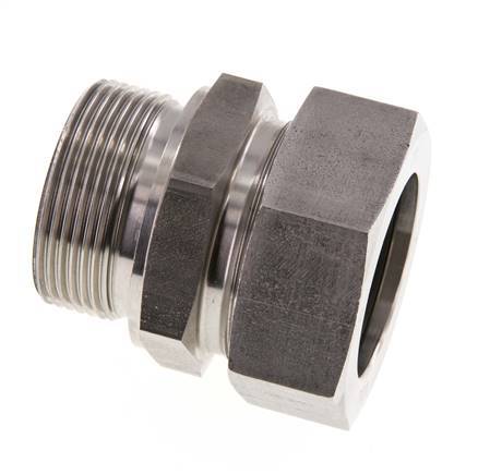 G 1 1/2'' Male x 42L Stainless steel Straight Cutting Ring with FKM Seal 160 Bar DIN 2353