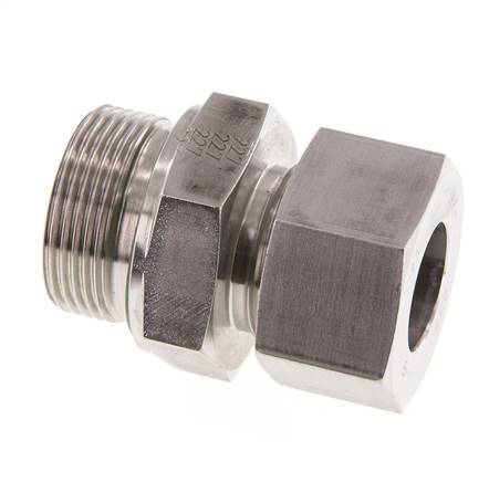 G 1 1/4'' Male x 25S Stainless steel Straight Cutting Ring with FKM Seal 400 Bar DIN 2353