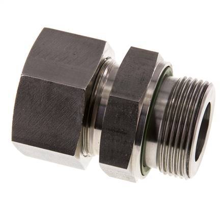 G 1 1/4'' Male x 30S Stainless steel Straight Cutting Ring with FKM Seal 400 Bar DIN 2353