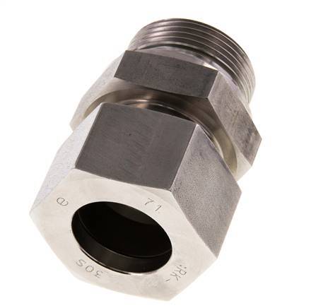 G 1 1/4'' Male x 30S Stainless steel Straight Cutting Ring with FKM Seal 400 Bar DIN 2353