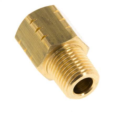 R 1/4'' x 1/4'' NPT M/F Brass Reducing Ring 16 Bar - Hydraulic