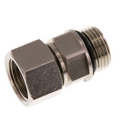G 3/8'' M/F Nickel plated Brass Swivel Joint 15 Bar