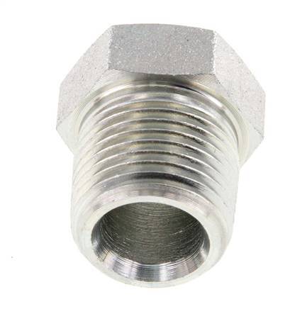3/8'' NPT x 1/8'' NPT M/F Zinc plated Steel Reducing Ring 210 Bar - Hydraulic