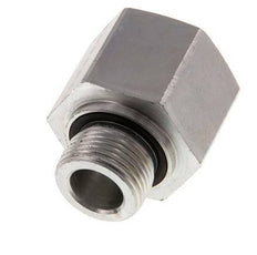 G 3/4'' x G 1'' M/F Zinc plated Steel Reducing Adapter 400 Bar - Hydraulic