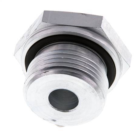 G 1'' x G 1/4'' M/F Zinc plated Steel Reducing Adapter 400 Bar - Hydraulic