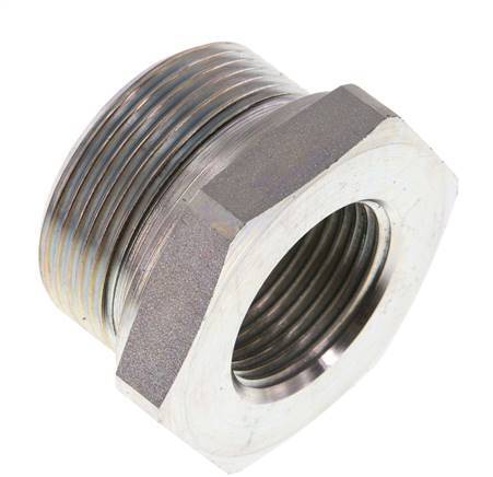 G 1 1/2'' x G 1'' M/F Zinc plated Steel Reducing Adapter 315 Bar - Hydraulic
