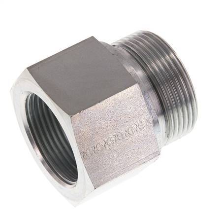 G 1 1/2'' x G 1 1/4'' M/F Zinc plated Steel Reducing Adapter 315 Bar - Hydraulic