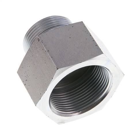 G 1 1/4'' x G 1 1/2'' M/F Zinc plated Steel Reducing Adapter 315 Bar - Hydraulic