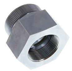 G 2'' x G 1 1/2'' M/F Zinc plated Steel Reducing Adapter 160 Bar - Hydraulic