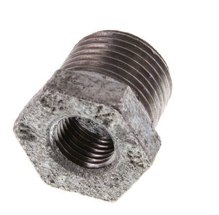 R 1/2'' x Rp 1/4'' M/F Zinc plated Cast iron Reducing Ring 25 Bar [5 Pieces]