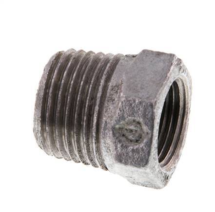 R 1/2'' x Rp 3/8'' M/F Zinc plated Cast iron Reducing Ring 25 Bar [5 Pieces]
