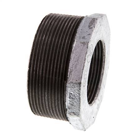 R 2 1/2'' x Rp 1 1/2'' M/F Zinc plated Cast iron Reducing Ring 25 Bar