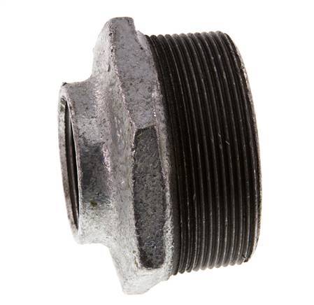 R 2 1/2'' x Rp 1 1/4'' M/F Zinc plated Cast iron Reducing Ring 25 Bar