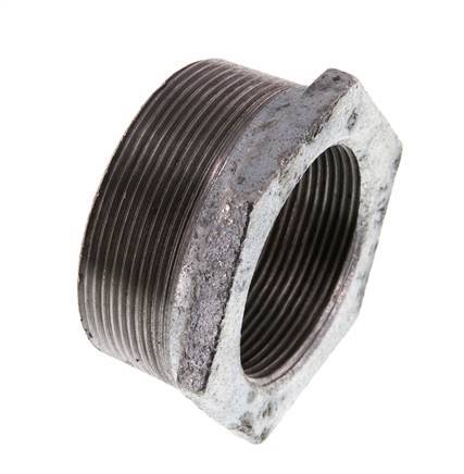 R 2 1/2'' x Rp 2'' M/F Zinc plated Cast iron Reducing Ring 25 Bar