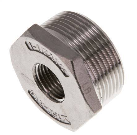 R 1 1/2'' x Rp 1/2'' M/F Stainless steel Reducing Ring 16 Bar