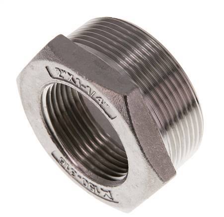 R 2'' x Rp 1 1/4'' M/F Stainless steel Reducing Ring 16 Bar