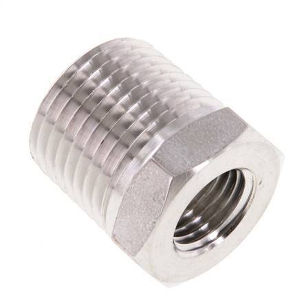 1/2'' NPT x 1/4'' NPT M/F Stainless steel Reducing Ring 210 Bar - Hydraulic