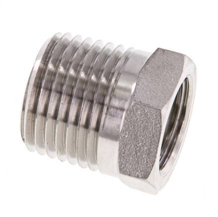 1/2'' NPT x 3/8'' NPT M/F Stainless steel Reducing Ring 210 Bar - Hydraulic