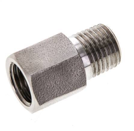 1/4'' NPT x 1/4'' NPT M/F Stainless steel Extension 345 Bar - Hydraulic