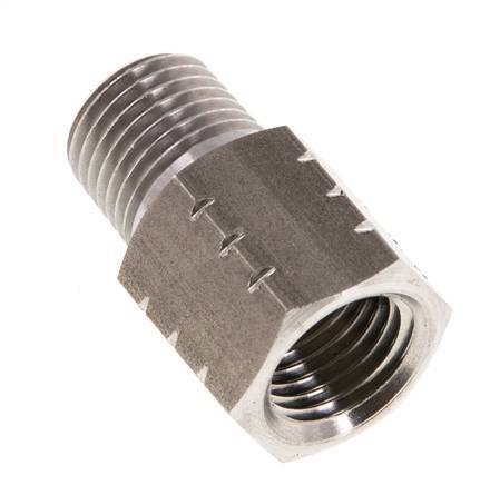 R 1/4'' x 1/4'' NPT M/F Stainless steel Reducing Ring 40 Bar - Hydraulic