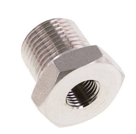 3/8'' NPT x 1/8'' NPT M/F Stainless steel Reducing Ring 210 Bar - Hydraulic