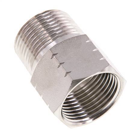 R 1'' x 1'' NPT M/F Stainless steel Reducing Ring 40 Bar - Hydraulic