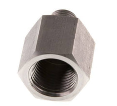 G 1/4'' x G 1/2'' M/F Stainless steel Reducing Adapter 630 Bar - Hydraulic