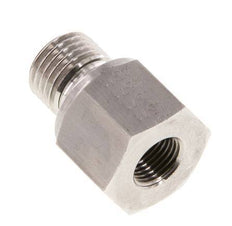 G 1/4'' x G 1/8'' M/F Stainless steel Reducing Adapter 630 Bar - Hydraulic