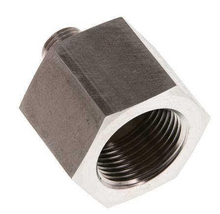 G 1/4'' x G 3/4'' M/F Stainless steel Reducing Adapter 630 Bar - Hydraulic