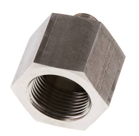 G 1/4'' x G 3/4'' M/F Stainless steel Reducing Adapter 630 Bar - Hydraulic