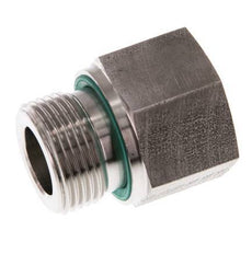 G 3/4'' x G 1/2'' M/F Stainless steel Reducing Adapter 400 Bar - Hydraulic