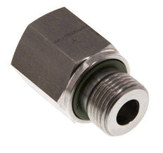 G 3/8'' x G 1/4'' M/F Stainless steel Reducing Adapter 630 Bar - Hydraulic