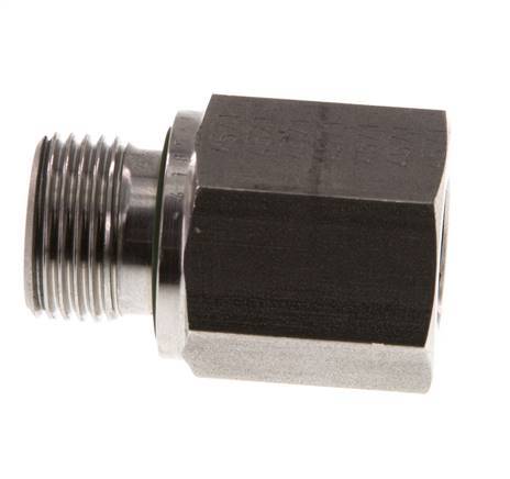 G 3/8'' x G 1/4'' M/F Stainless steel Reducing Adapter 630 Bar - Hydraulic