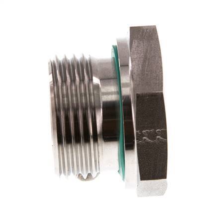 G 1'' x G 1/2'' M/F Stainless steel Reducing Adapter 400 Bar - Hydraulic