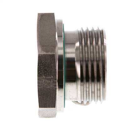 G 1'' x G 3/8'' M/F Stainless steel Reducing Adapter 400 Bar - Hydraulic