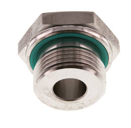 G 1'' x G 3/8'' M/F Stainless steel Reducing Adapter 400 Bar - Hydraulic