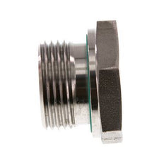 G 1'' x G 3/8'' M/F Stainless steel Reducing Adapter 400 Bar - Hydraulic