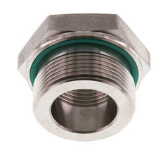 G 1 1/2'' x G 1'' M/F Stainless steel Reducing Adapter 315 Bar - Hydraulic