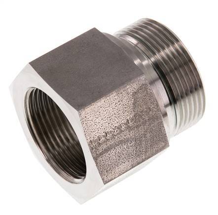 G 1 1/2'' x G 1 1/4'' M/F Stainless steel Reducing Adapter 315 Bar - Hydraulic