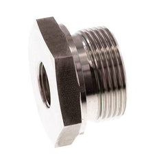 G 1 1/4'' x G 1/2'' M/F Stainless steel Reducing Adapter 400 Bar - Hydraulic