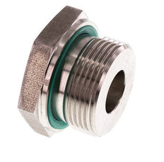 G 1 1/4'' x G 1/2'' M/F Stainless steel Reducing Adapter 400 Bar - Hydraulic