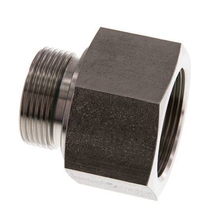 G 1 1/4'' x G 1 1/2'' M/F Stainless steel Reducing Adapter 315 Bar - Hydraulic